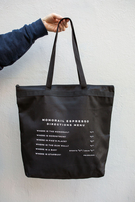 Monorail Directions Menu Tote